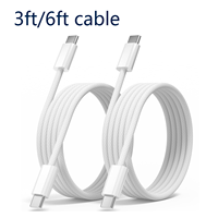 Câble USB-C vers Type-C 3A à charge rapide SDL 60W PD, 1 m, en nylon tressé, en cuivre pur, pour téléphone, tablette, Macbook, Android/iOS, appareil photo