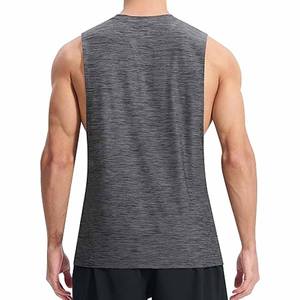 Imprimé Muscle Fit plaine débardeurs hommes 100% coton respirant sans manches haut d'entraînement pour l'été téléchargé par robe sport - Product Image 4