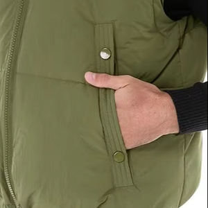 Vente directe d'usine, best-seller, veste d'hiver décontractée pour homme, haute qualité, respirante, veste matelassée à fermeture éclair personnalisée, 100% - Product Image 3