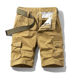 Pantalones cortos Cargo de algodón con múltiples bolsillos a la moda de verano para hombre, transpirables y amigables con el aire libre, gran oferta, suministro OEM disponible - Product Image 1