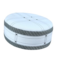 Chapeau Kufi Aswad avec logo personnalisé, bonnet islamique modeste, style turc traditionnel, léger, fait main, polyester, motif géométrique