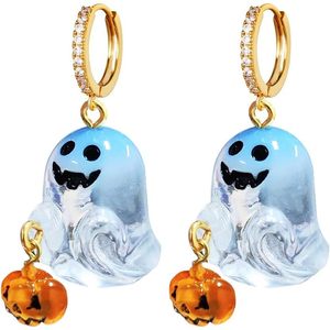 Carino spettrale zucca orecchini di Halloween per le donne divertente stile religioso gioielli pendenti per feste e regali - Product Image 1