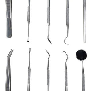 Instruments de remplissage dentaires manuels de haute qualité avec poignées antidérapantes en acier inoxydable et outils composites pour usage dentaire - Product Image 2