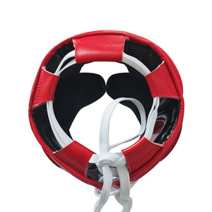 Casco de Boxeo MMA Personalizado OEM de Cuero Vacuno Transpirable Ajustable Casco de Seguridad Protector Facial para Adultos - Product Image 5