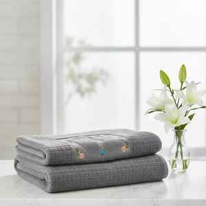 Serviette de bain en coton pour hôtel à séchage rapide 50x70cm, tapis de bain ultra épais et durable en tissu éponge doux antidérapant, linge de bain hautement absorbant - Product Image 6