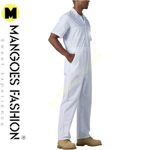 Combinaison pour homme à manches courtes, classe 1 ANSI, imperméable, en tissu coton-polyester-soie, couleur personnalisée, antistatique, ignifuge - Product Image 2