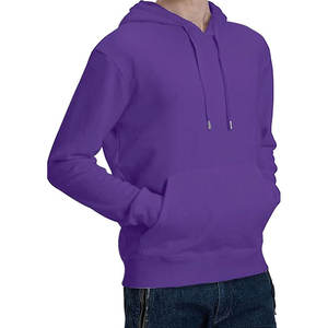 American Personalizar Sudadera con capucha de color púrpura con diseño propio Etiqueta privada Sudadera con capucha informal Algodón Fleece Canguro Bolsillo Sudadera con capucha - Product Image 2