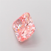 Vente en gros usine – Pierres synthétiques roses taille radiant cultivées en laboratoire, certifiées IGI, en vrac, pour bijoux haut de gamme (pendentifs, colliers, boucles d'oreilles)