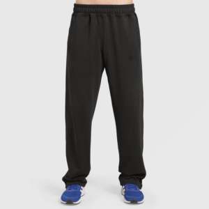 Respite 100% Cotton Trousers (Black) XL 5XL Lightweight Straight Pattern Jogger Sweatpants Zipper Pleat Colored <b>Work</b> Wear - Product Image 1
