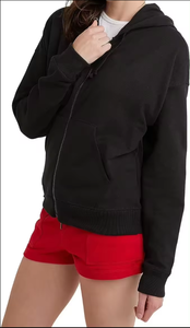 Sweat à capuche de haute qualité pour femmes Usine Vente en gros Pas cher Sweat à capuche pour femme Grande taille Coton Full-Zip Léger Sweat à capuche pour femme - Product Image 4