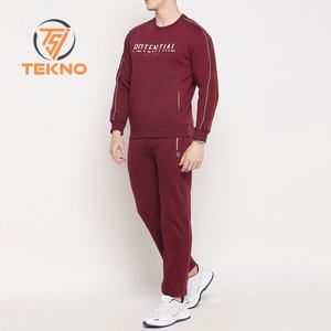 Vente en gros sur mesure 2025 Nouvel arrivage Ensemble survêtement à manches longues avec broderie du logo pour hommes Meilleur design Ensemble de survêtement en tissu polaire pour hommes - Product Image 3