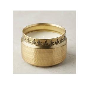 Velas votivas de Metal dorado de lujo, portavelas de hierro religioso a base de hierbas de soja para fragancia casera - Product Image 6