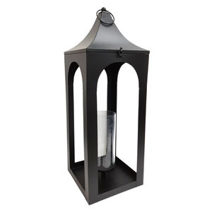 Decoración DE BODA vidrio y hierro rectángulo linterna color verde azulado soporte de vela para jardín y decoración del hogar hecho a mano - Product Image 6