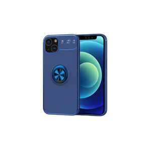 Coque en silicone liquide bleu premium de la série Ravel pour iPhone 14 14 Plus 8 Plus 7 Plus - Coque arrière en silicone souple antichoc modèle A53 - Product Image 1