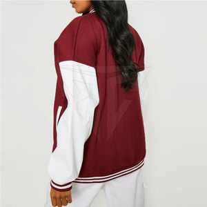 Veste Letterman sur mesure pour femme, col montant, design tricoté imperméable de haute qualité, pour l'automne et l'hiver, séchage rapide, respirante - Product Image 3