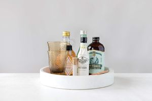 Plateau de courtoisie moderne de luxe plateau de salle de bain en marbre blanc naturel usage domestique organisation bijoux cosmétiques essentiels décoratifs - Product Image 2