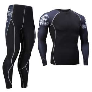 Dernière combinaison de Compression de conception personnalisée de Sublimation pour hommes vente en gros Service OEM avec uniforme de Compression à bon prix - Product Image 5