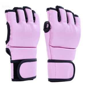 Gants d'entraînement MMA pour adultes, best-seller, qualité supérieure, cuir PU, antidérapants, sangle de poignet réglable, boucle auto-agrippante, personnalisables, boxe - Product Image 6