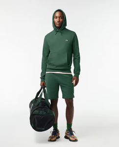 Sweats à capuche verts avec logo personnalisé, 100% coton, molleton lourd, surdimensionné, grande taille, pour homme, hiver, imprimé, brodé, tricoté, en stock, vierge - Product Image 2