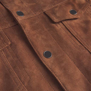 Premium Quality Men's <b>Leather</b> Suede <b>Shirt</b> Breathable Street Style Casual High Quality - Product Image 4