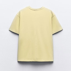 T-shirt à manches courtes ample pour femmes avec impression personnalisée, de haute qualité, respirant, écologique et tendance - Product Image 4