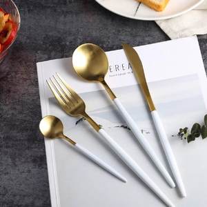<b>Gold</b> Plated Metal Flatware <b>Cutlery</b> <b>Set</b> Best Quality Stainless Steel <b>Cutlery</b> <b>Set</b> Restaurant Flatware <b>Cutlery</b> <b>Set</b> - Product Image 5