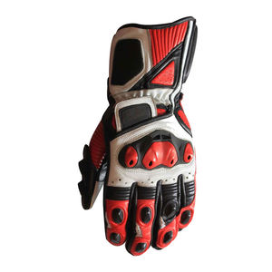 Gants de moto professionnels hommes en cuir course Protection complète des doigts gant de moto fabriqué au Pakistan - Product Image 4