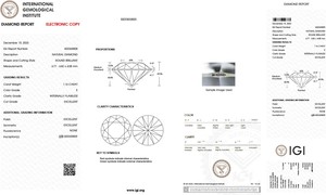 Haute Qualité Rond Brillant Coupe 1.16 Carat E Couleur SI Clarté Réel IGI Certifié Lâche Naturel Blanc Solitaire Diamants En Vrac - Product Image 2