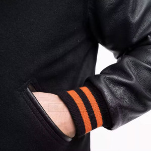 เสื้อแจ็คเก็ตวาร์ซิตี้แขนยาวผ้าโพลีเอสเตอร์/คอตตอนปักลายพิมพ์ลายตามสั่งสำหรับผู้ชาย สไตล์ฮ็อตเซลลิ่งแนวสตรีทแฟชั่น คอตั้งทรงเบสบอล - Product Image 5