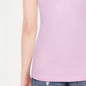 Camisetas de Gimnasio de Alta Elasticidad para Mujer, Personalizadas OEM, Camiseta de Tirantes para Fisicoculturismo, Tejido Jersey, Entrenamiento, Cantidad al por Mayor, Larga - Product Image 5