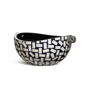 Handmade <b>Mother</b> of Pearl Fruit Serving Bowl with Customized Shape and Metal Base Latest Design Perfect for Stylish Dining - Product Image 1