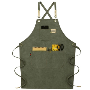 Delantales de algodón de cocina de pierna dividida profesionales personalizados - Product Image 1