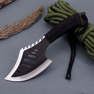 Hacha de Campamento de Grado Industrial, Hacha Táctica de Supervivencia, Hacha de Batalla para Hielo con Hoja de Acero con Alto Contenido de Carbono y Cuerda de Nailon Paracord - Product Image 1