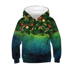 Sudaderas con capucha de invierno para hombre con bordado 3D personalizado-Suéteres navideños feos con diseño de Jersey 100% algodón - Product Image 3