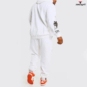 Conjunto de chándal personalizado impermeable de alta calidad, conjunto de chándal para hombre, conjunto de pantalones de chándal y Sudadera con capucha - Product Image 2