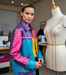 Production de vestes en cuir personnalisées au service des marques de mode américaines Usine de vestes en cuir américaines Conception personnalisée en gros pour les créateurs - Product Image 2