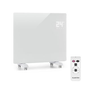 Radiateur Convecteur Mural Portable 1000W avec Minuteur 7 Jours IP24 pour Pièces jusqu'à 10 m² 5,3 kg Blanc - Product Image 1