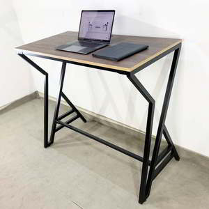 Escritorio Industrial/Moderno de 120x60x105cm, Madera Contrachapada con Patas de Hierro, Requiere Ensamblaje STD68031 - Product Image 4