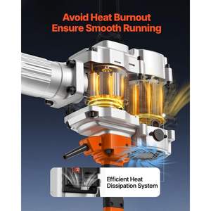 Martillo Demoledor Eléctrico de 2100W, Grado Profesional, 1650 BPM, Rompedor de Concreto Industrial con Caja de Almacenamiento para Cinceles - Product Image 4