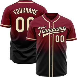 Ensemble d'uniformes de baseball bon marché OEM Brodés sur mesure Uniformes de baseball et de softball Maillot en maille à sublimation complète Vêtements de sport - Product Image 1