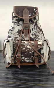Premium Handmade Hair Leather <b>Laptop</b> <b>Backpack</b> Cowhide Travel School Bag Fashion Portable Stylish Durable Women Men LHBP-0084 - Product Image 5