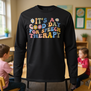 Maglietta a Maniche Lunghe per Logopedia, Polo Promozionale 'A Good Day' - Product Image 3