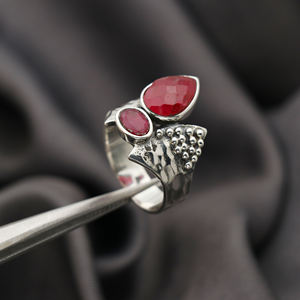 Exquis belle à la recherche de vente chaude Bague Designer Bali 925 Bague en argent sterling avec pierres précieuses Nouvelle collection - Product Image 4