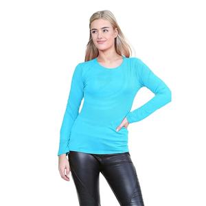 เสื้อยืดแขนยาวสำหรับผู้หญิงเสื้อยืดแขนยาวแบบเต็มตัวสำหรับผู้หญิงระบายอากาศได้ดีผลิตตามสั่ง - Product Image 1