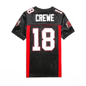 Customizable Short American Football Jersey Black Gray Breathable Athletic <b>Fans</b> Gift Personalized Printed Team Name Number for - Product Image 2
