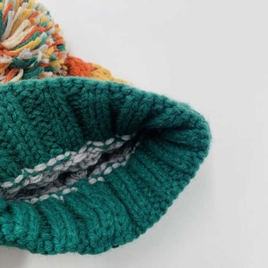 Gorras cálidas de invierno de diseñador al por mayor gorro de punto de moda en algodón con patrón impreso logotipo personalizado gorro de invierno - Product Image 2