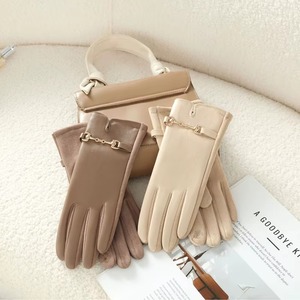Guantes de Cuero Térmicos de Invierno para Mujer con Pantalla Táctil, Doble Capa, Gruesos, Transpirables, Resistentes al Viento, Casuales para Exteriores, Talla Grande - Product Image 3