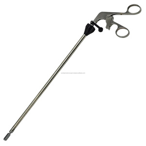 Pinza de agarre giratoria laparoscópica con mango de trinquete manual de acero inoxidable CE ISO13485 para cirugía de precisión - Product Image 5