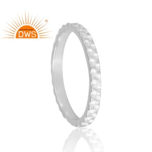 Nuevo diseño de tendencia, anillo de banda de Plata de Ley 925 para mujer, joyería de diseño personalizado para mujer, regalo para ella. - Product Image 2