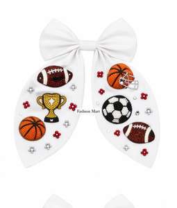 Lazo de Animadora para Días de Juego, con Motivos Deportivos Bordados a Mano, Proveedor al por Mayor - Product Image 2